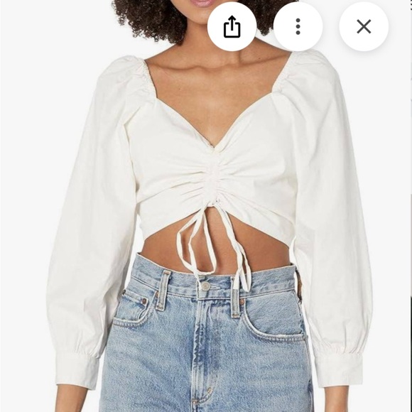 Levi's Tops - Levi's Blouse with Puff Sleeves